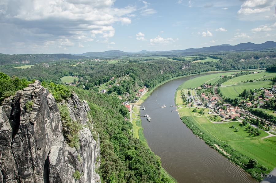 Blick von der Bastei (Sächsische Schweiz)...