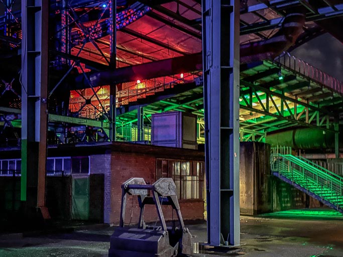 Landschaftspark bei Nacht