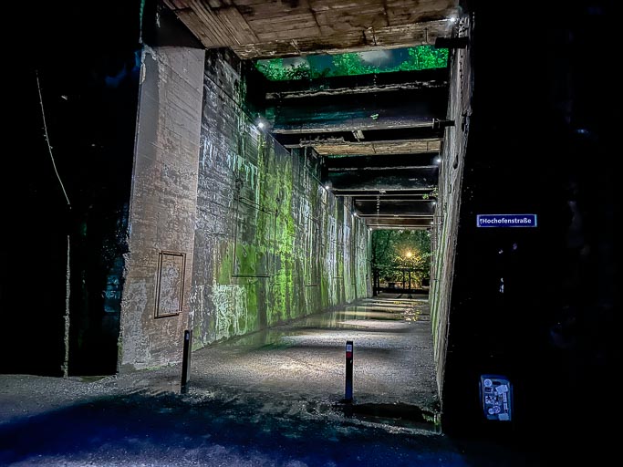 Landschaftspark bei Nacht