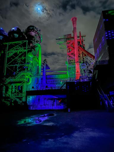 Landschaftspark bei Nacht